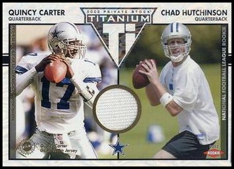 120 Quincy Carter Chad Hutchinson RC, MEM, SN100